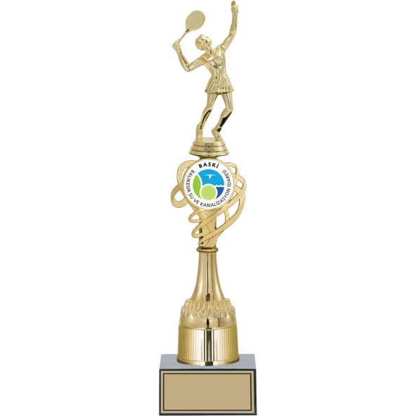 ODAK KUPA - Figürlü Kupalar - Tenis Kadın Figürlü Kupalar FG-033 B - 41 cm ürün görseli 1