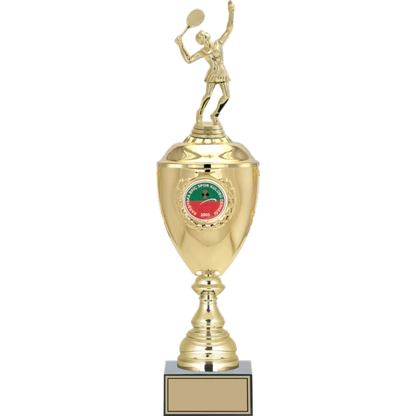 ODAK KUPA - Figürlü Kupalar - Tenis Kadın Figürlü Kupalar FG-079 C - 48 cm