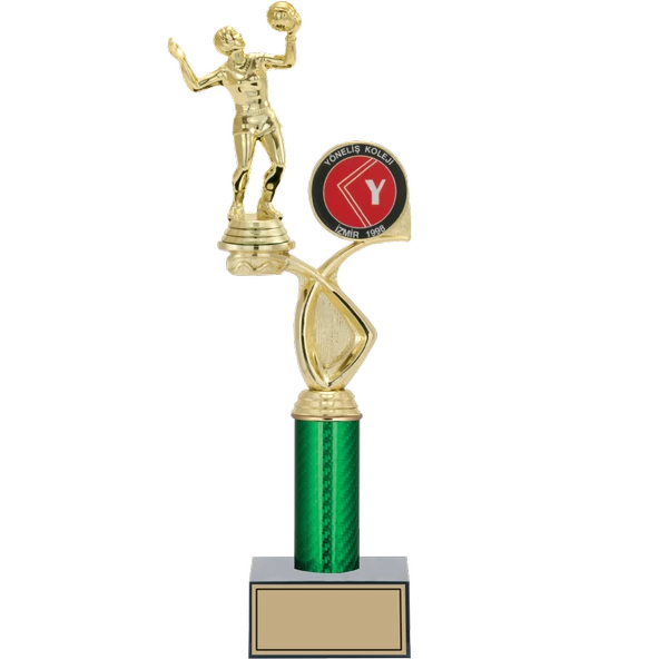 ODAK KUPA - Figürlü Kupalar - Voleybol Kadın Figürlü Kupalar FG-018 B - 38 cm