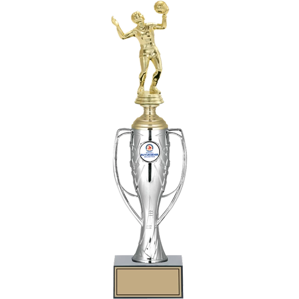 ODAK KUPA - Figürlü Kupalar - Voleybol Kadın Figürlü Kupalar FG-025 B - 38 cm