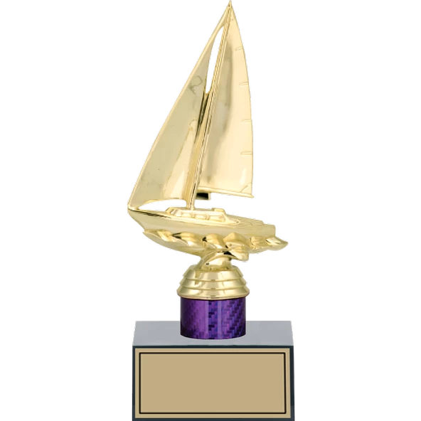 ODAK KUPA - Figürlü Kupalar - Yelken Figürlü Kupalar FG-002 C - 23 cm