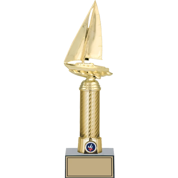 ODAK KUPA - Figürlü Kupalar - Yelken Figürlü Kupalar FG-008 B - 34 cm