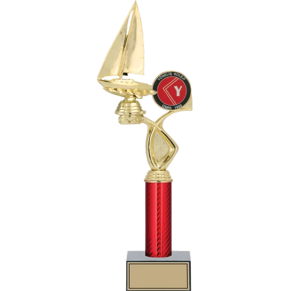 ODAK KUPA - Figürlü Kupalar - Yelken Figürlü Kupalar FG-016 A - 42 cm