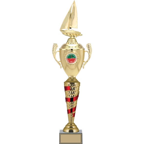 ODAK KUPA - Figürlü Kupalar - Yelken Figürlü Kupalar FG-082 A - 63 cm