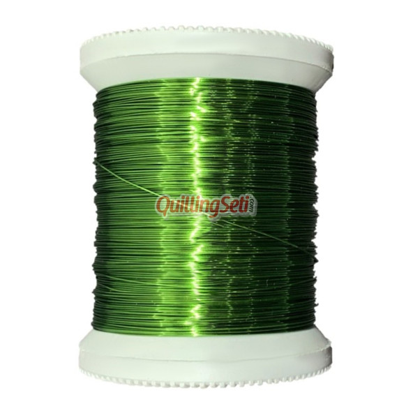 QuillingSeti Filografi Teli Açık Yeşil Renkli 100 Gr, 150 Mt. QS-113