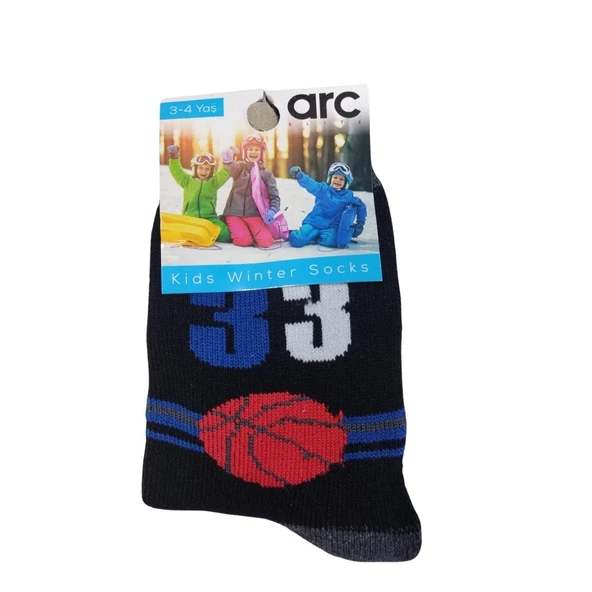 ARC 33 DESENLİ ERKEK ÇOCUK HAVLU ÇORAP - 3
