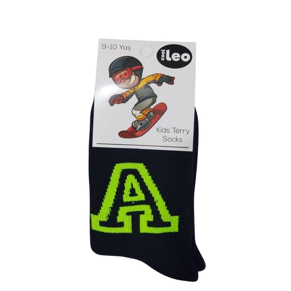 ARC A DESENLİ ERKEK ÇOCUK HAVLU ÇORAP - 2