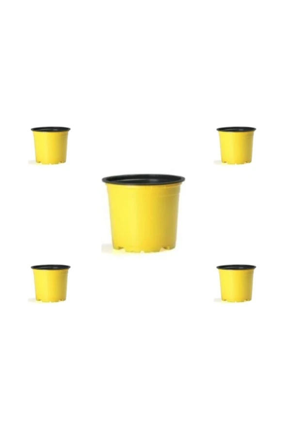 Saksı Küçük (10,5 X 8,2 Cm) Sarı 5 Adet