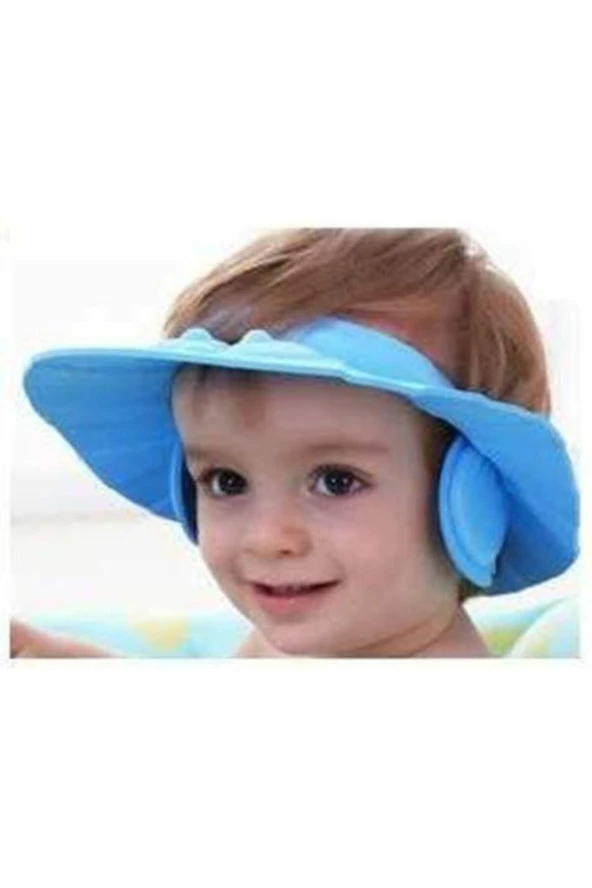 Kulaklıklı Bebek Banyo Şapkası Baby Mate Pembe 1 Adet