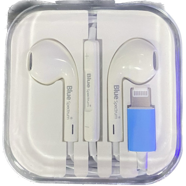 Apple Iphone Uyumlu Lightning Kablolu Mikrofonlu Kulak İçi Kulaklık I-7 Beyaz - 2