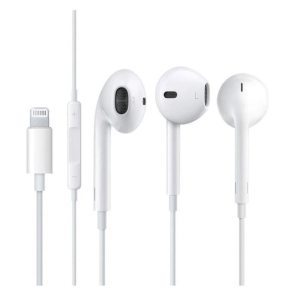 Apple Iphone Uyumlu Lightning Kablolu Mikrofonlu Kulak İçi Kulaklık I-7 Beyaz - 4