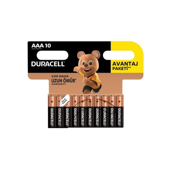 Duracell Basic Aaa Alkalin Ince Kalem Piller 1,5 V LR03 MN2400 10 Adet