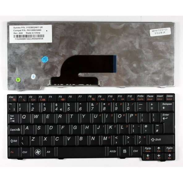 Lenovo Ideapad V103802AK1, V103802AS1, S1N-T6582 Notebook Klavye SİYAH