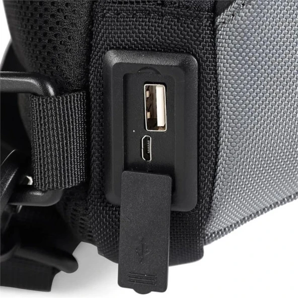 ÇÇS 31301 Omuz Askılı Çapraz Sırt ve Göğüs Çantası Gri - Resim 5