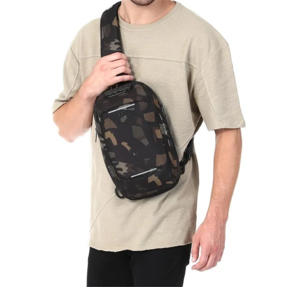 ÇÇS 31301 Omuz Askılı Çapraz Sırt ve Göğüs Çantası Gri - Resim 6