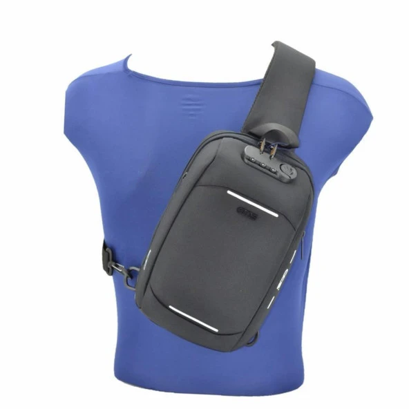 ÇÇS 31301 Omuz Askılı Çapraz Sırt ve Göğüs Çantası Siyah - Resim 6