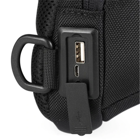 ÇÇS 31301 Omuz Askılı Çapraz Sırt ve Göğüs Çantası Siyah - Resim 7