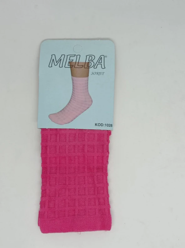 Melba Kareli Polymid Soket Çorap - Resim 3
