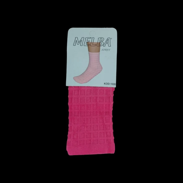 Melba Kareli Polymid Soket Çorap