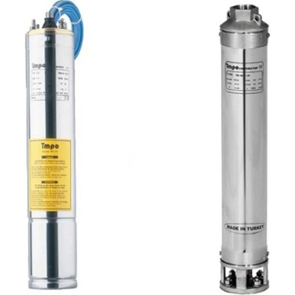 Impo Sk 404/10 Krom Başlıklı 1hp Monofaze Derin Kuyu Dalgıç Pompa Motorlu - Resim 2