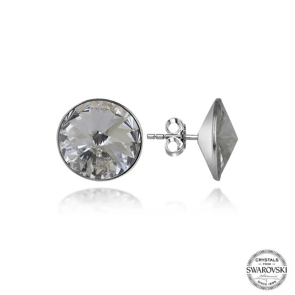 VGD Gumush Swarovski Crystal Taşlı Gümüş Çivili Kadın Küpe