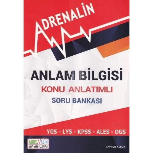 Adrenalin Anlam Bilgisi Konu Anlatımlı Soru Bankası