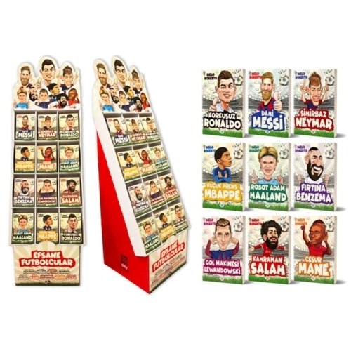 Efsane Futbolcular Serisi Standı (225 Adet Kitap)