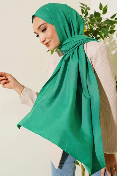 Pamuk Cazz Şal İpek Serisi Benetton - Resim 2