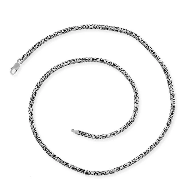 VGD Gumush Gümüş Kral Zincir - 5 mm Yuvarlak