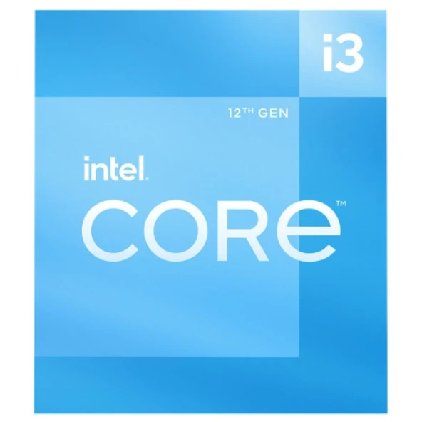 Intel i3-12100 (3.3 GHz - 4.3GHz) 12MB LGA1700P 65W Tray İşlemci