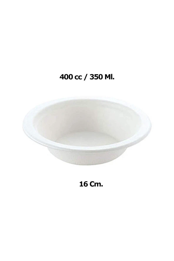 Roll-Up Nature Ekolojik Karton Kağıt Tek Kullanımlık Çorba Kasesi - 400 cc - 50 Adetlik 10 Paket - 3