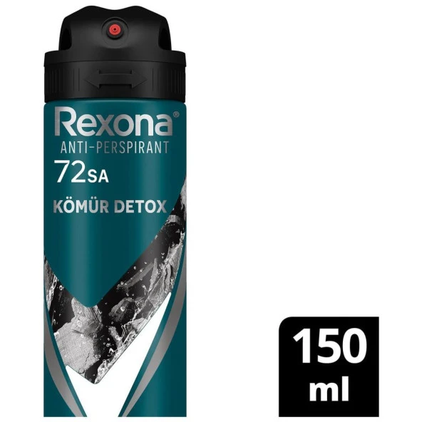 Rexona Erkek Erkek Sprey Deodorant Kömür Detoks 150 Ml