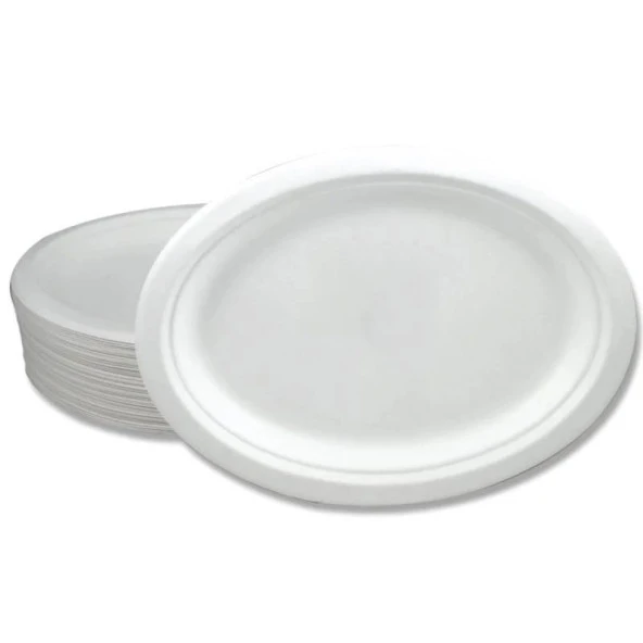 Roll-Up Nature Ekolojik Karton Kağıt Tek Kullanımlık Oval Tabak - 20x26 Cm. - 50 Adetlik 1 Paket - Resim 2