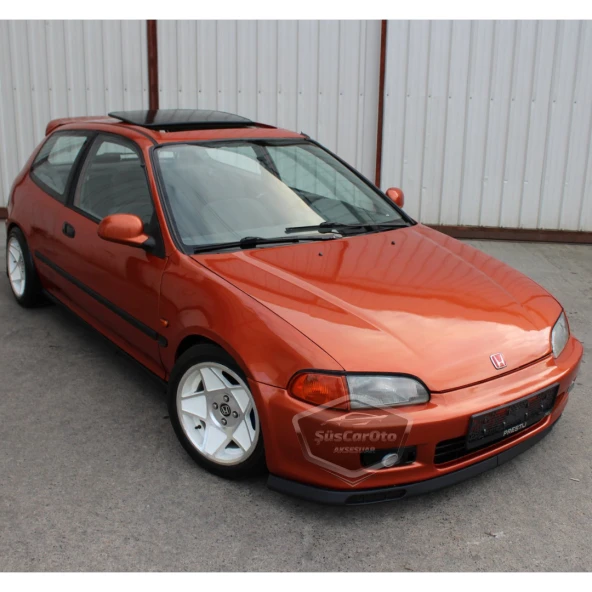 Honda Civic EG 1991-1995 Uyumlu Üniversal Laguna Lip Esnek Ön Lip 2 Parça Tampon Altı Dil Karlık Ön Ek - 2