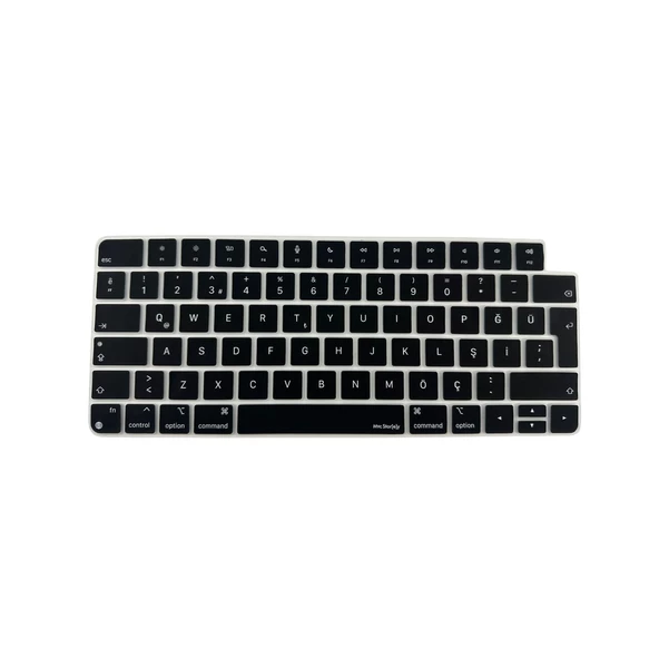 Klavye Koruyucu Apple Magic Keyboard-3 (TR-UK) A2449 A2450 A3118 A3203 ile Uyumlu Silikon Kılıf