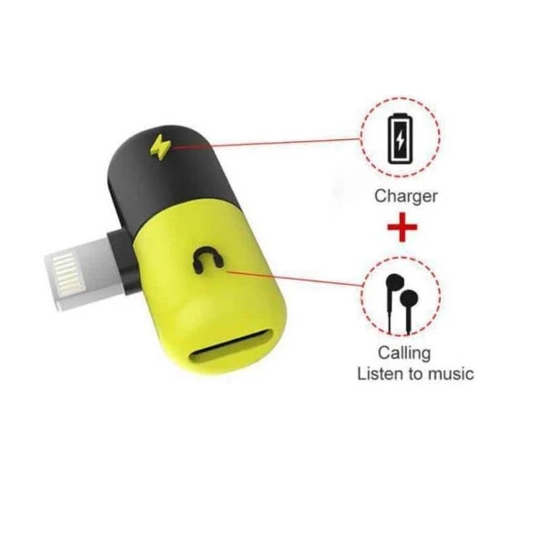 Lightning Kulaklık Şarj Çevirici Dönüştürücü Adaptör - Resim 2