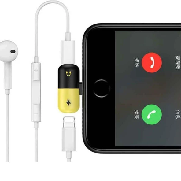 Lightning Kulaklık Şarj Çevirici Dönüştürücü Adaptör - Resim 4