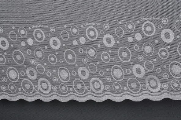 KDK 1560 DESEN GRİ RENK TEK KANAT Hazır dikilmiş Pileli Fon Perde 300*260 cm - Resim 4