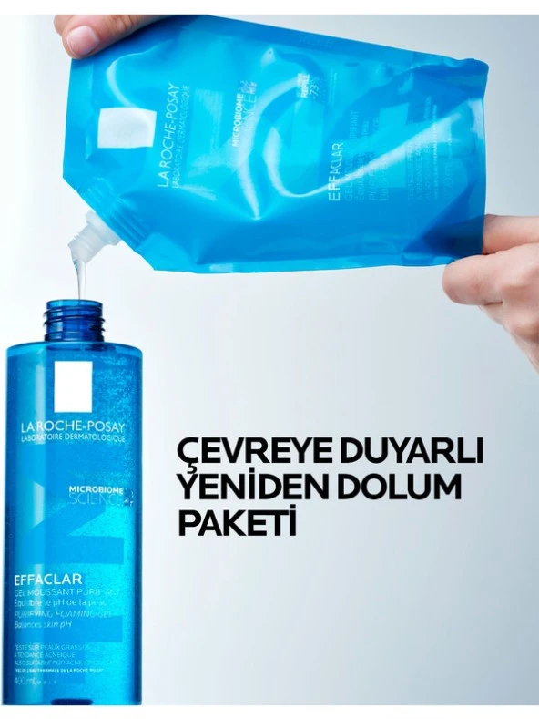 La Roche-Posay La Roche Posay Effaclar Yağlı Ciltler Için Temizleme Jeli 400ml - Refill