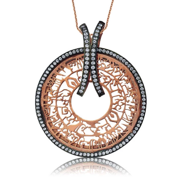 VGD Gümüş Nur Suresi Bayan Kolye