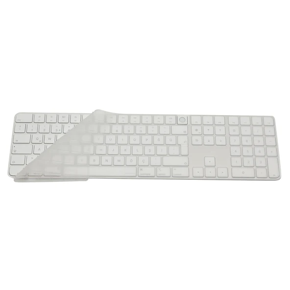 Apple Magic Keyboard 3 A2520 Numerik Türkçe Q Klavye Koruyucu – Şeffaf Ultra İnce Silikon ürün görseli 1
