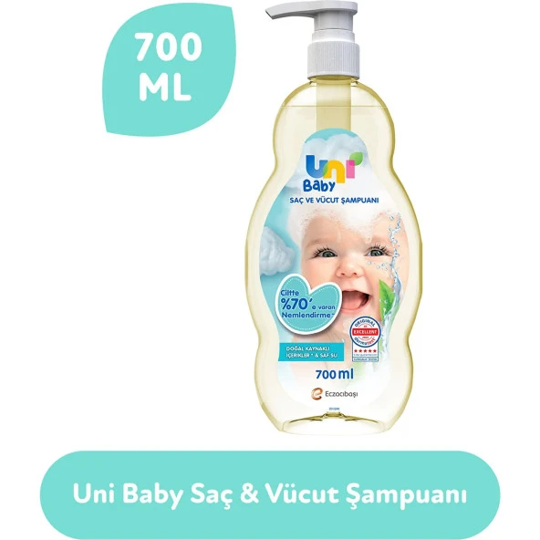 Uni Baby Göz Yakmayan Bebek Şampuanı 700 ml