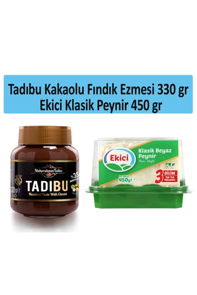 Abdurrahman Tatlıcı Tadıbu 330 gr X Ekici Klasik Beyaz Peynir 450 gr