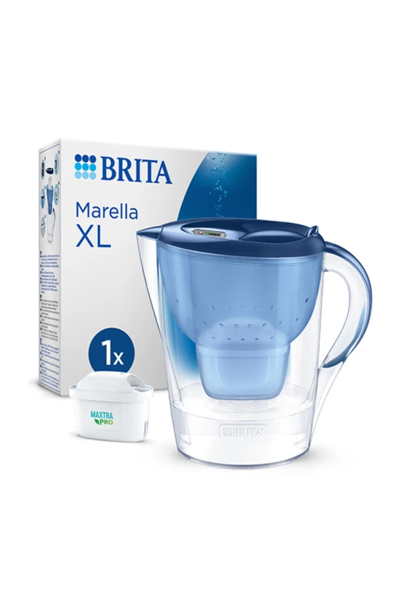 Brita Marella Xl Maxtra Pro All-ın-1 Filtreli Su Arıtma Sürahisi Mavi (3,5 L)