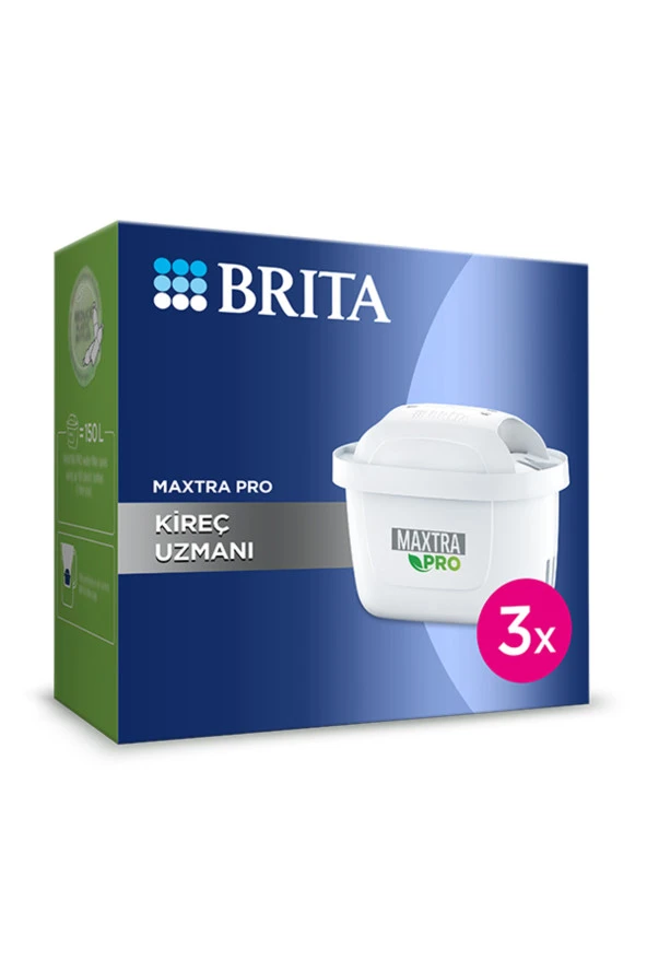 Brita Maxtra Pro Kireç Uzmanı Yedek Su Arıtma Filtresi, 3lü