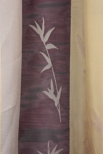 SATEN 750 MODEL VİZON RENK TEK KANAT Pileli Fon Perde 75*260 cm - Resim 2