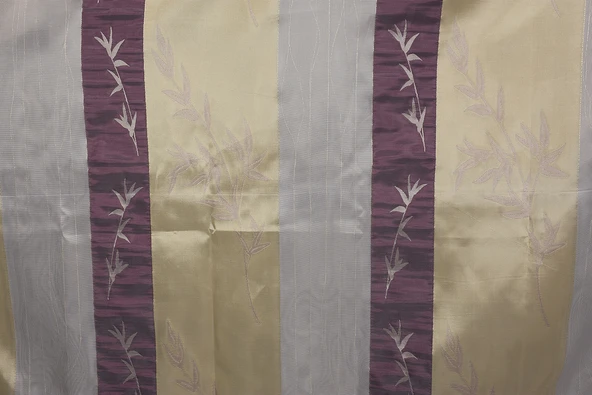 SATEN 750 MODEL VİZON RENK TEK KANAT Pileli Fon Perde 75*260 cm - Resim 5