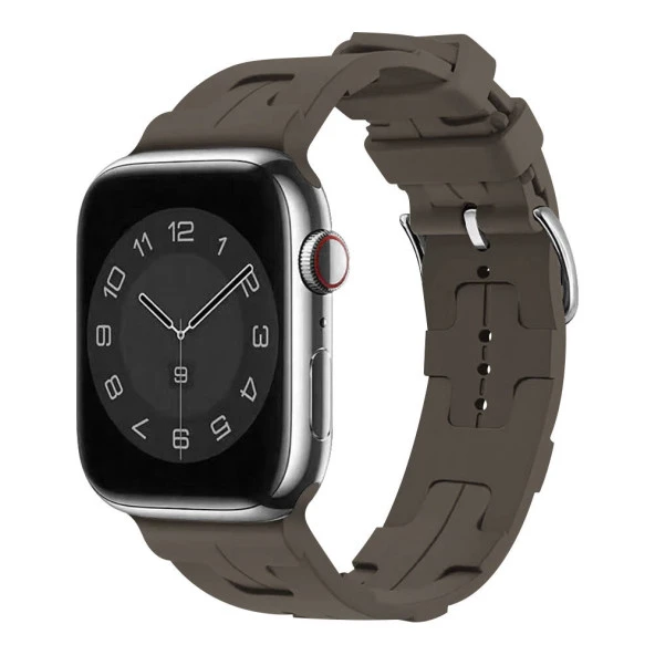 Vendas Apple Watch 7 41mm Uyumlu Kademe Ayarlı Silikon Kordon