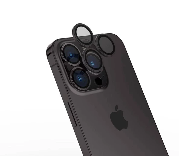 Vendas iPhone 15 Pro Zore CL-15 Kamera Lens Koruyucu - 5