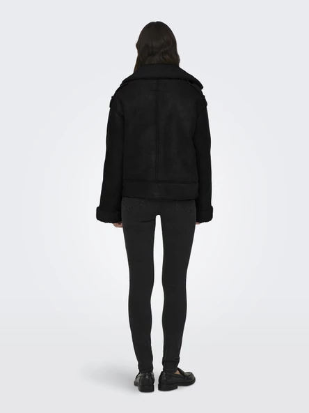 ONLY Bayan Siyah Renk Süet Ceket 15293012 - 2